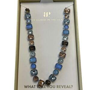 Bomb Party Jewel Candy Sugared Bliss-Chestnut Frost Necklace-Hematite Plating 🔥